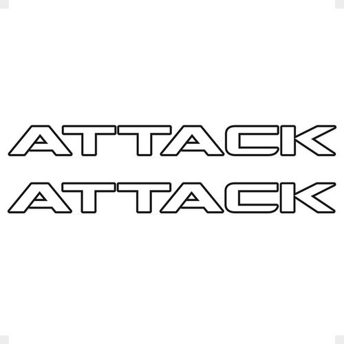 Faixa Compatível C/ Frontier Attack 2012/2016 Adesivo Preto 0
