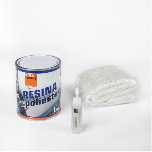 Resina Carrocera 1 Kilo+ Catal. 30gr+ Fibra Vidrio 300gr R10 0