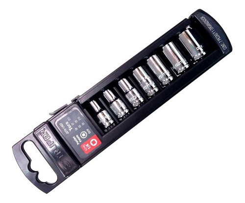 Juego Set 7 Dados Punta Torx 1/4'' Acero Truper Pintumm 0