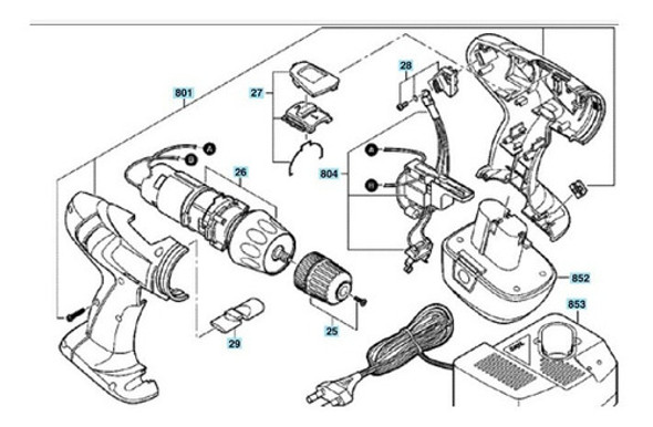 Modulo Electrónico Atornillador Skil 2497 Orignal 1