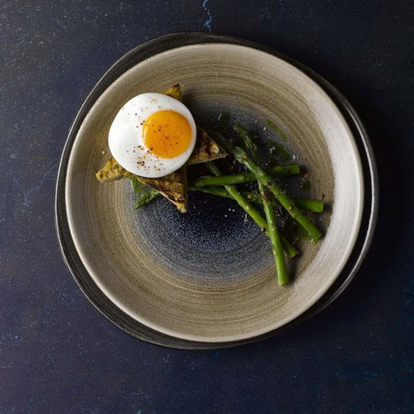 Plato De Mesa Redondo Churchill Stonecast Aqueous 21.7 Cm 1