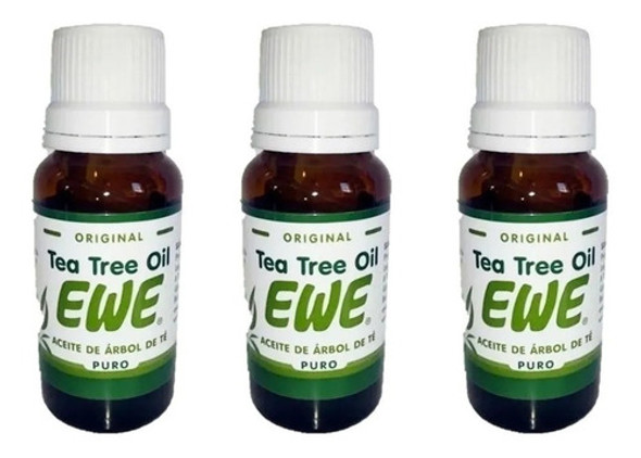 Pack X 3 Aceite Tea Tree Oil Ewe Árbol De Té Puro 20ml 0