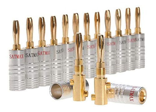 Conectores De Enchufe De Altavoz Banana De Tornillo Chapado 0