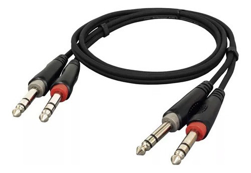 Cable Plug Estereo Doble Skp Ipps-6.3 Profesional 0.9m 101db 0