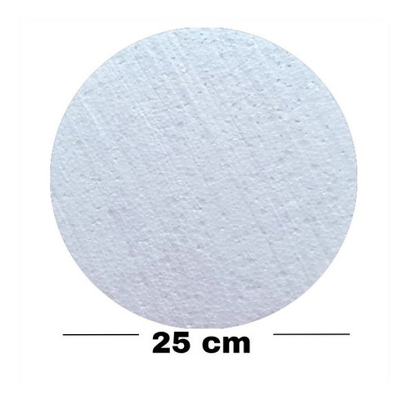 Base Telgopor Redonda 25cm X10u 1