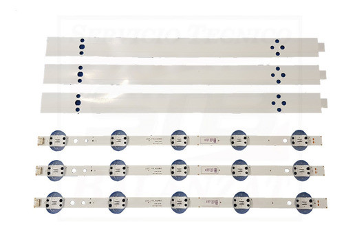 Kit Tiras De Led LG 43lm6350psb 43lm6350 Original Hc430dun 0