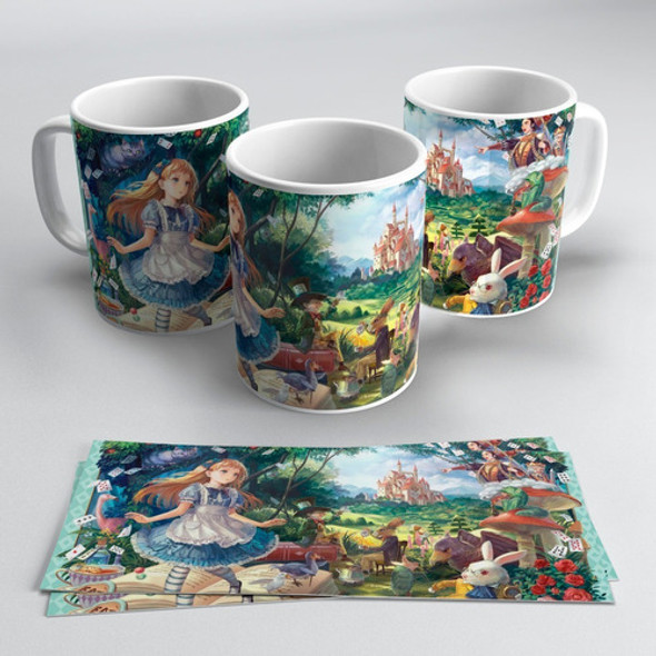 Taza Ceramica Sublimada Alicia Pais De Las Maravillas #068 0