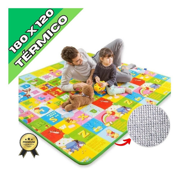 Tapete Atividades Infantil Bebê Proteção Térmica 1,80x1,20 1