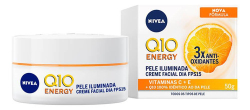 Nivea Q10 Energy Fps15 Creme Facial Vitamina C Com 50g 0
