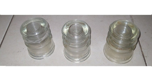 Aisladores Antiguos Hemingray Usa Por 3 0