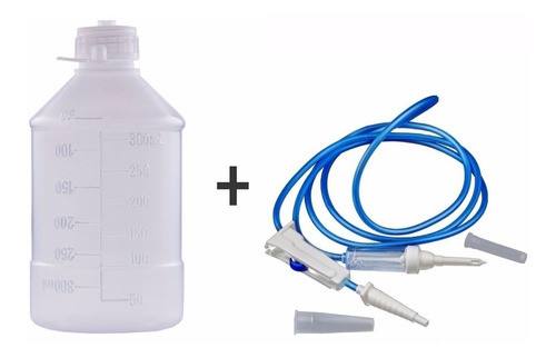 Kit Enteral 10 Frascos 300ml + 10 Equipo Escalonado 1