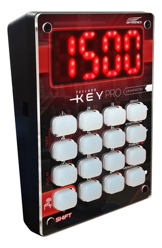 Teclado Key Pro Cronometro Com Visor Para Painéis Gptronics 0