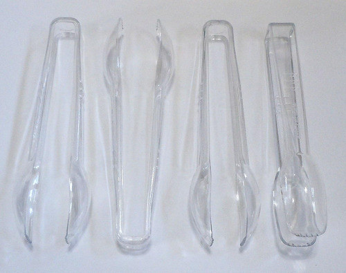 16 Pinzas De Plástico Transparente, 6 1/2 1