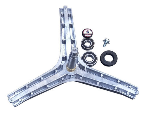 Kit Soporte Eje Rulemanes Fuelle Lavarropa Samsung Wf1904 1