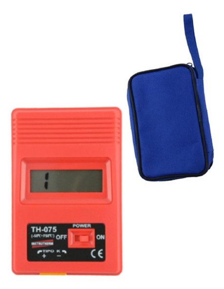 Kit Termômetro Sensor Tipo K Termopar S-02k Portátil Estojo 0