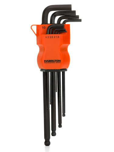 Set Llaves Allen Hexagonal Largas 9pcs Mm Hamilton Lh10 1