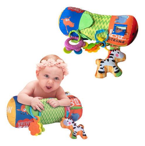 Rolinho Conforto De Atividades Bebê Sensorial Tummy Time 0