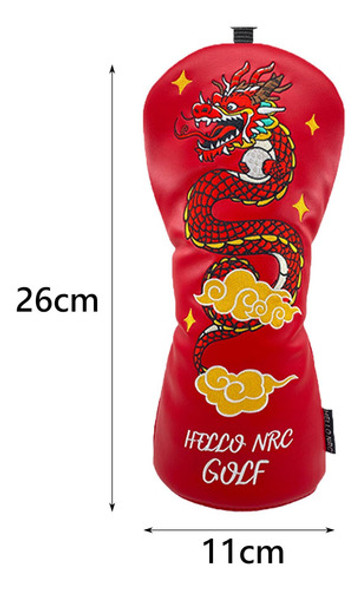 Capa Para Cabeça De Taco De Golfe, Vermelho Ut 26cmx11cm 1
