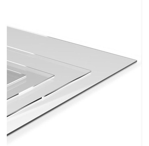 Placa Pvc Rigido Cristal 60x60 Cm 1 Mm Espesor Transparente 0