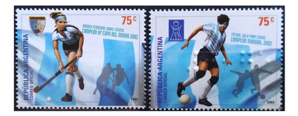 2003 Deportes- Hockey Futbol- Argentina (serie) Mint 0