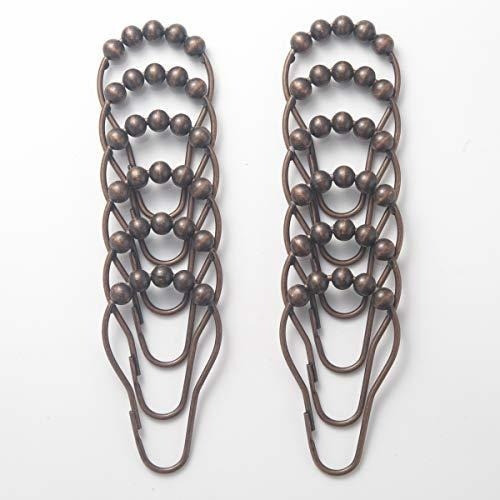 Ganchos Cortina De Baño X12u. /inox,/ Color Bronce Antiguo 1