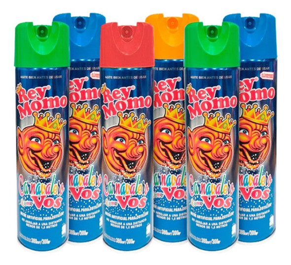 Nieve Espuma Rey Momo Carnaval X 12 Unid 0