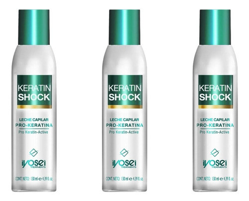 Combo X3 Uni Leche Capilar Keratin Shock Pro-keratina X125ml 0