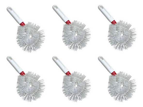 Set X 12 Cepillo Lavavajillas Multiuso Limpiador Vaso 0