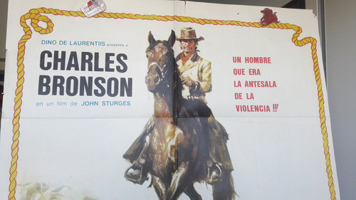 Afiche Cine Poster Caballos De Valdez Chino Charles Bronson 1