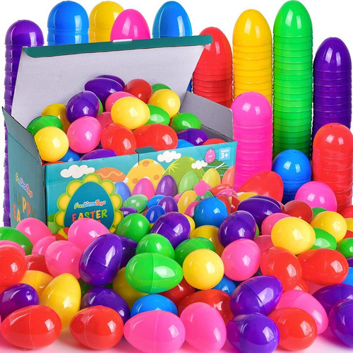 6 Huevos De Plástico Para Rellenar Con Sorpresitas- Pascuas 0