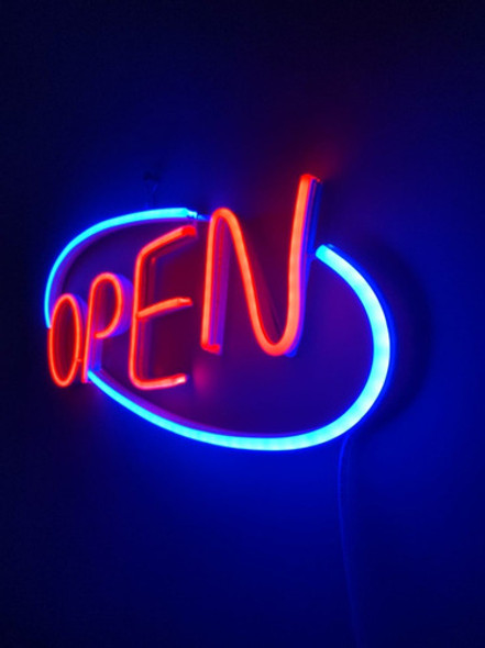 Open Cartel Luminoso Neonled 1