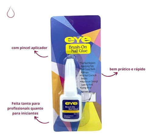 Cola Mirage 10g Para Unhas Tips Gel Acrigel Fibra Porcelana 1