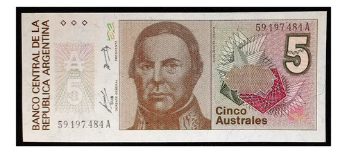 Argentina 5 Australes 1986 Serie A Sc Bot 2811 0