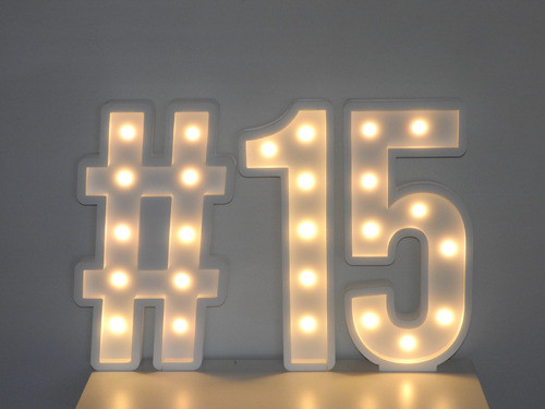 15 60cm De Alto Con Luz Led Decoracion Eventos 1