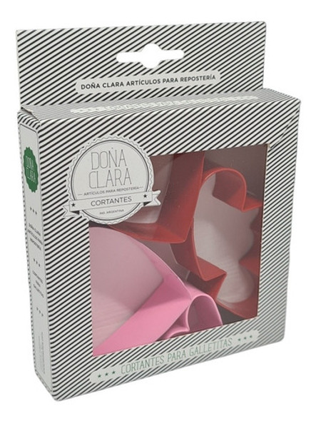 Cortantes Para Galletitas Doña Clara Corazones X4 0