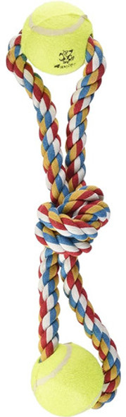 Zanies 15  Figura-8 Cuerda Y Pelota De Tenis Juguetes Para P 0