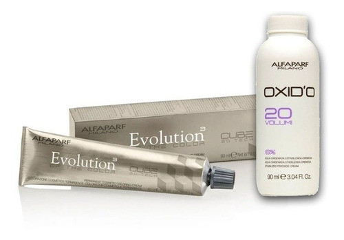 4 Tinturas Alfaparf Evolution + 4 Oxi X 90 Ml 1