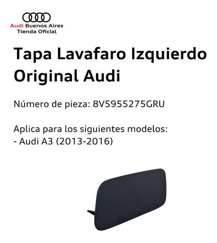 Tapa Lavafaro Izquierdo Audi 8v5-955-275-gru 1