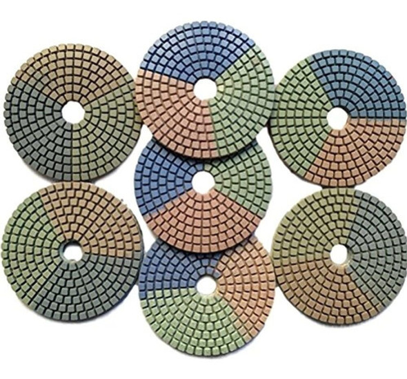 Easy Light 7 Pcs Diamante 4 Pulgadas Almohadillas De Pulido 0