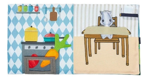 Libro Sensorial De Tela La Casa Estimulación De Bebes 1