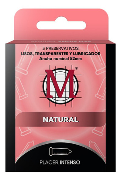 Preservativos M Natural X3 Unidades 0