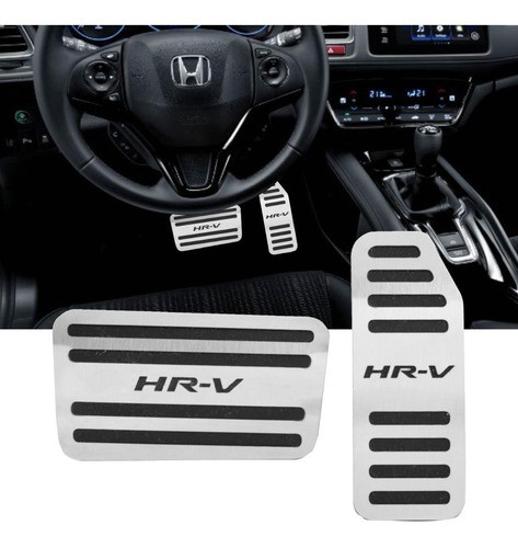 Pedaleiras Aço Inox Baixo Relevo Hr-v Automático 2016 - 20 0