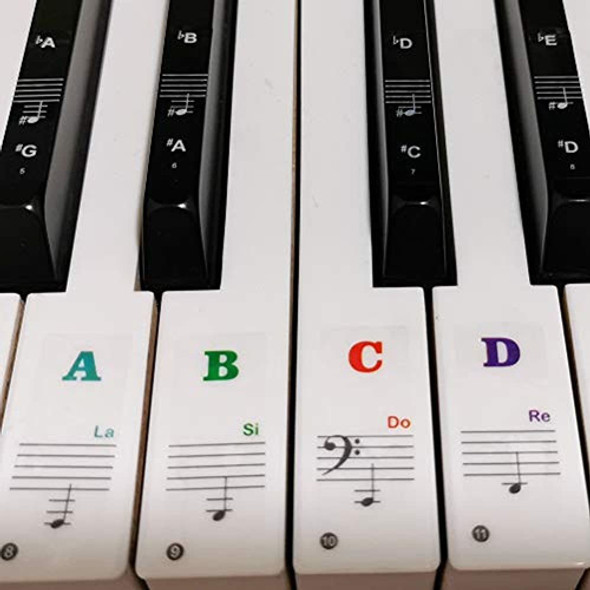 Pegatinas De Piano Para Teclas, Yalloy Pegatinas De Teclado 0