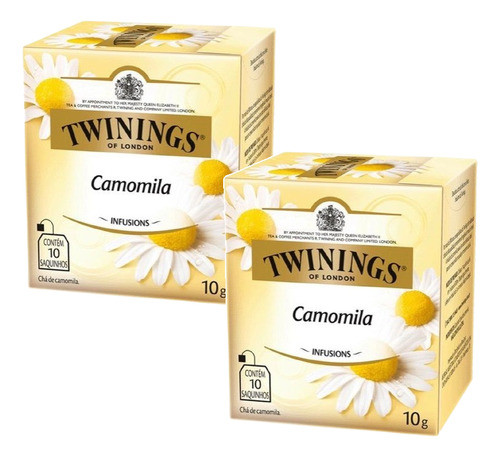 Kit 2 Twinings Of London Sabor Camomila 15g - 10 Saquinhos 0