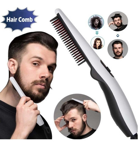 Escova De Pente Alisador De Barba Styleing Pente Para Homens 1