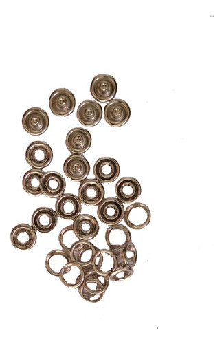 Broche Doble Aro 9mm De Acero Inoxidable Niquel X 200 Pares 0