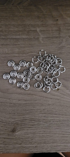 Broche Doble Aro 9mm De Acero Inoxidable Niquel X 200 Pares 1