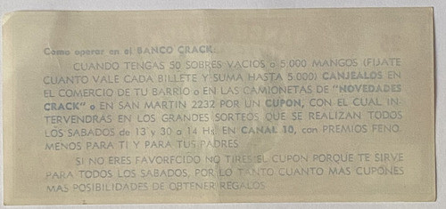 J C Britos, Nº 7 Mangos Deportivos, Novedades Crack, Cfa 1