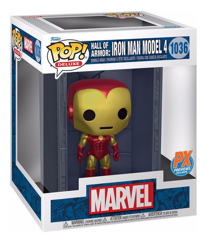 Funko Pop Marvel Hall Of Armor Iron Man Model 4 Px #1036 0
