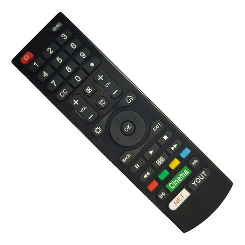Control Remoto En2c28 Para Tedge Ths Noblex Hisense Smart Tv 0